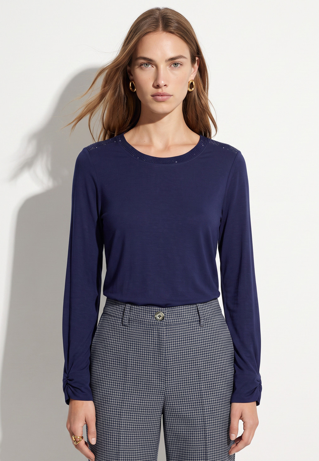 TEE-SHIRT STRASS - TRIESTE - MARINE