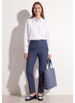 PANTALON 7/8 EME - TARINE - MARINE CHINE