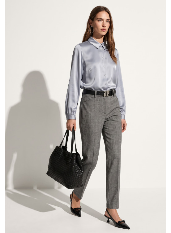 PANTALON 7/8EME - TODNARI - NOIR/ECRU