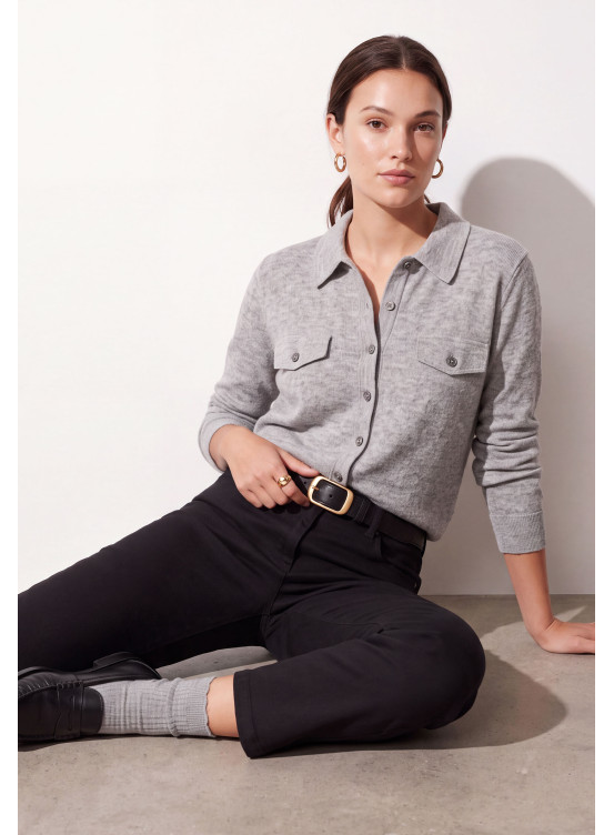 CHEMISE - TEMIZE - GRIS CHINE