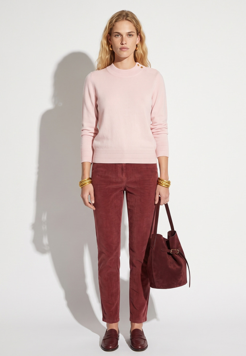 PULL COL CHEMINEE - TARN - ROSE