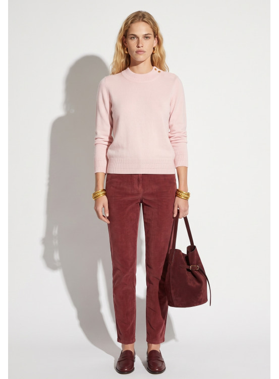 PULL COL CHEMINEE - TARN - ROSE