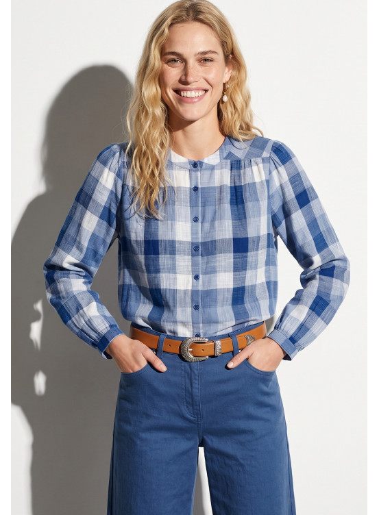 CHEMISE - TAVEAU - BLEU/ECRU
