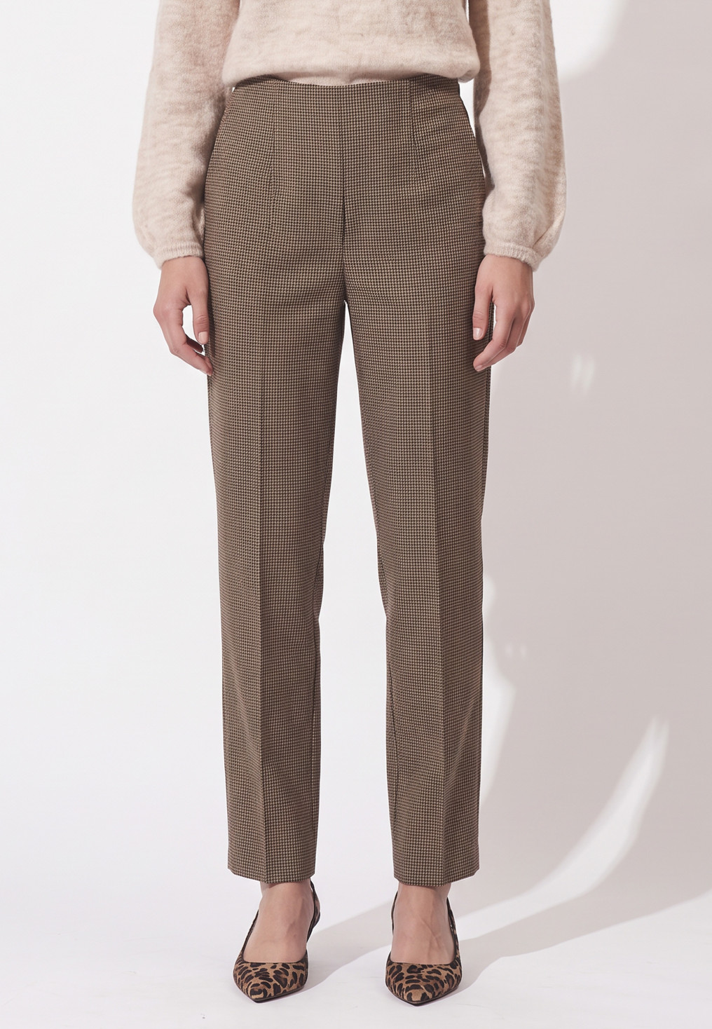 PANTALON 7/8EME - TEO - CAMEL/CHOCO