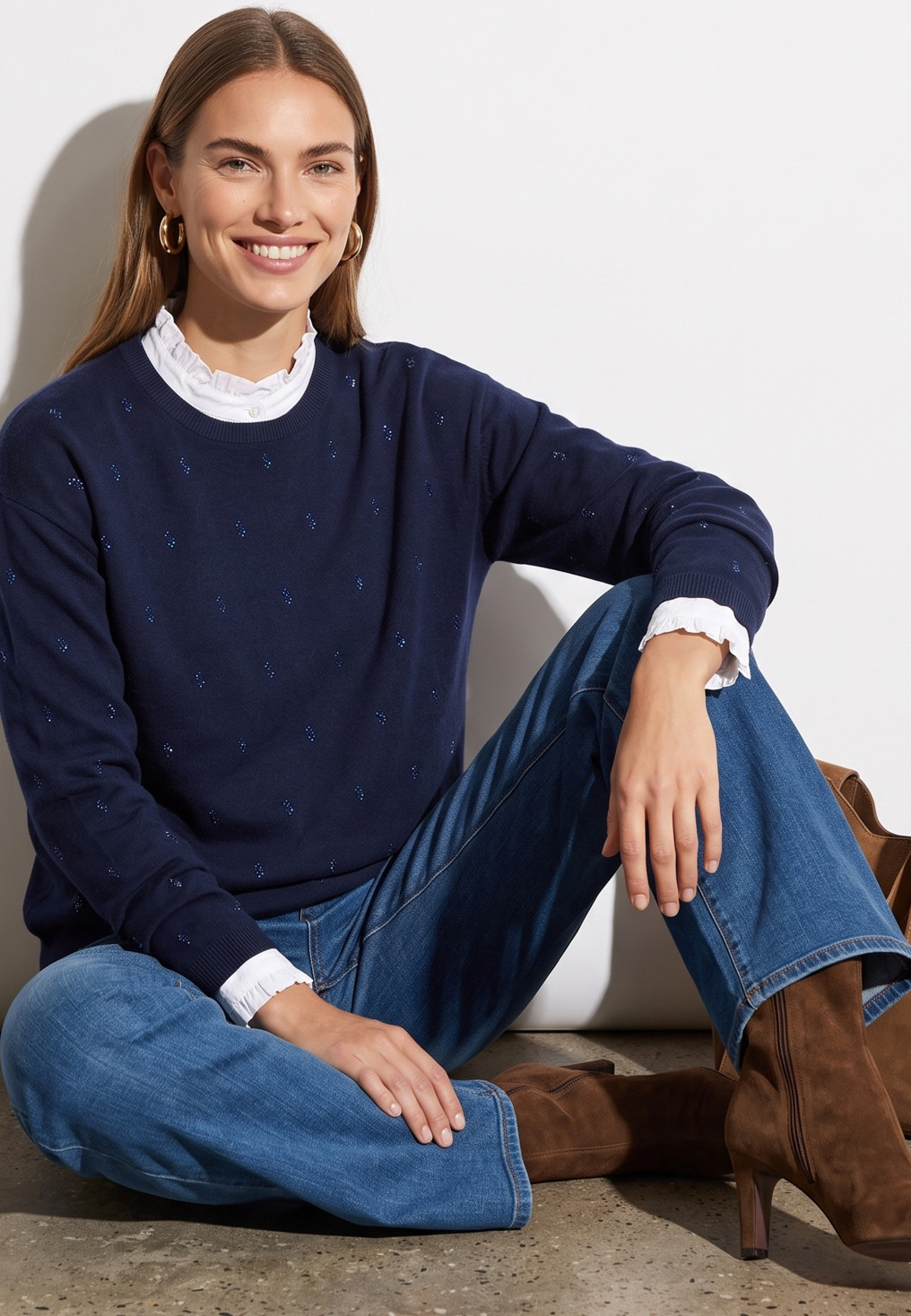 PULL FANTAISIE - TUMULTE - MARINE