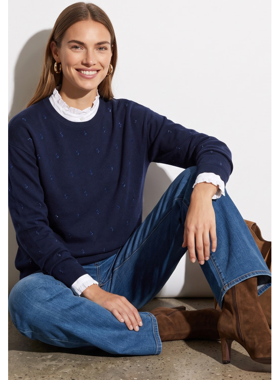 PULL FANTAISIE - TUMULTE - MARINE