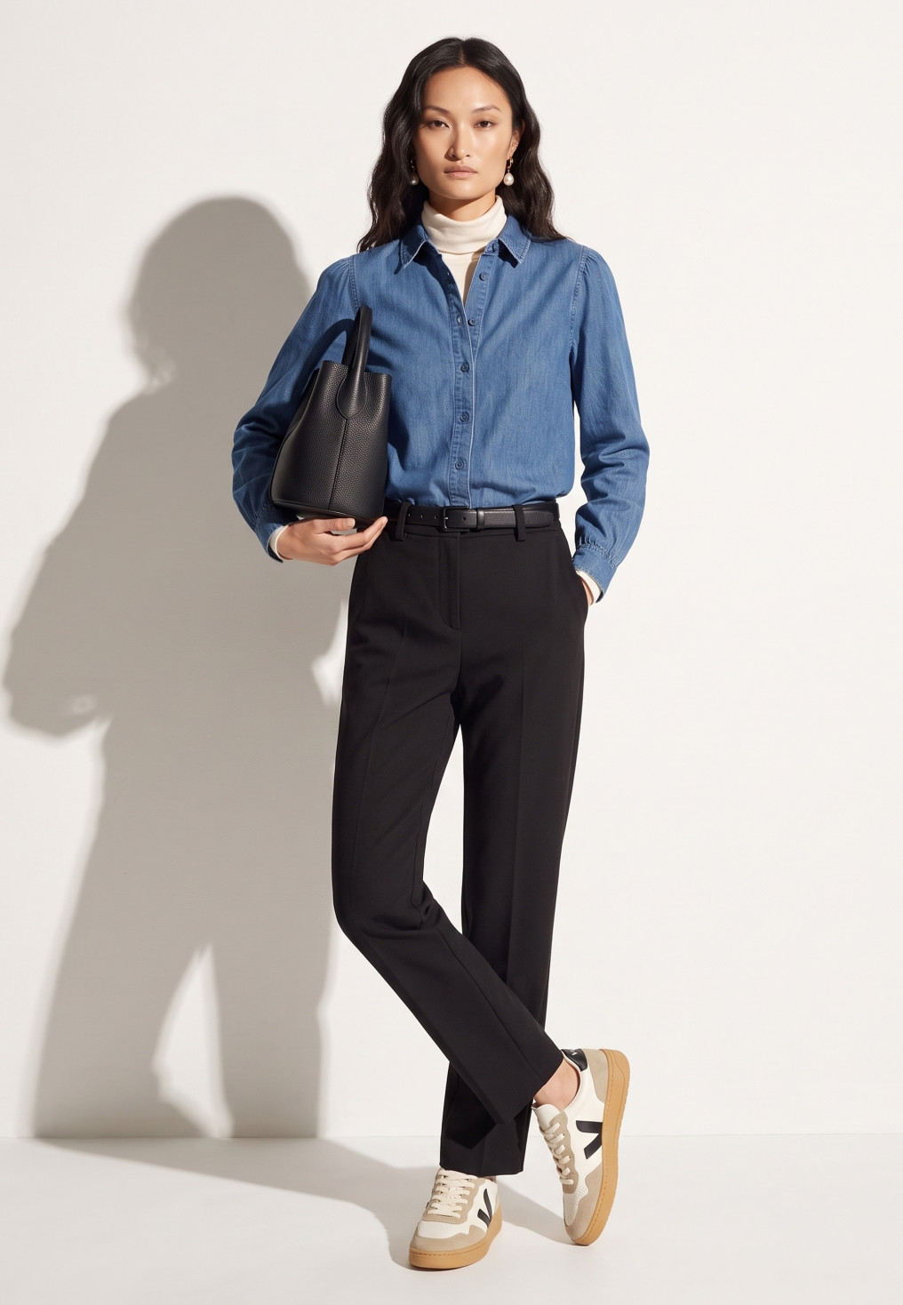 PANTALON 7/8EME - TOSARIO - NOIR
