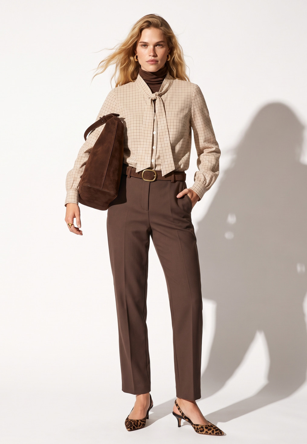 PANTALON 7/8EME - TOSARIO - CHOCOLAT