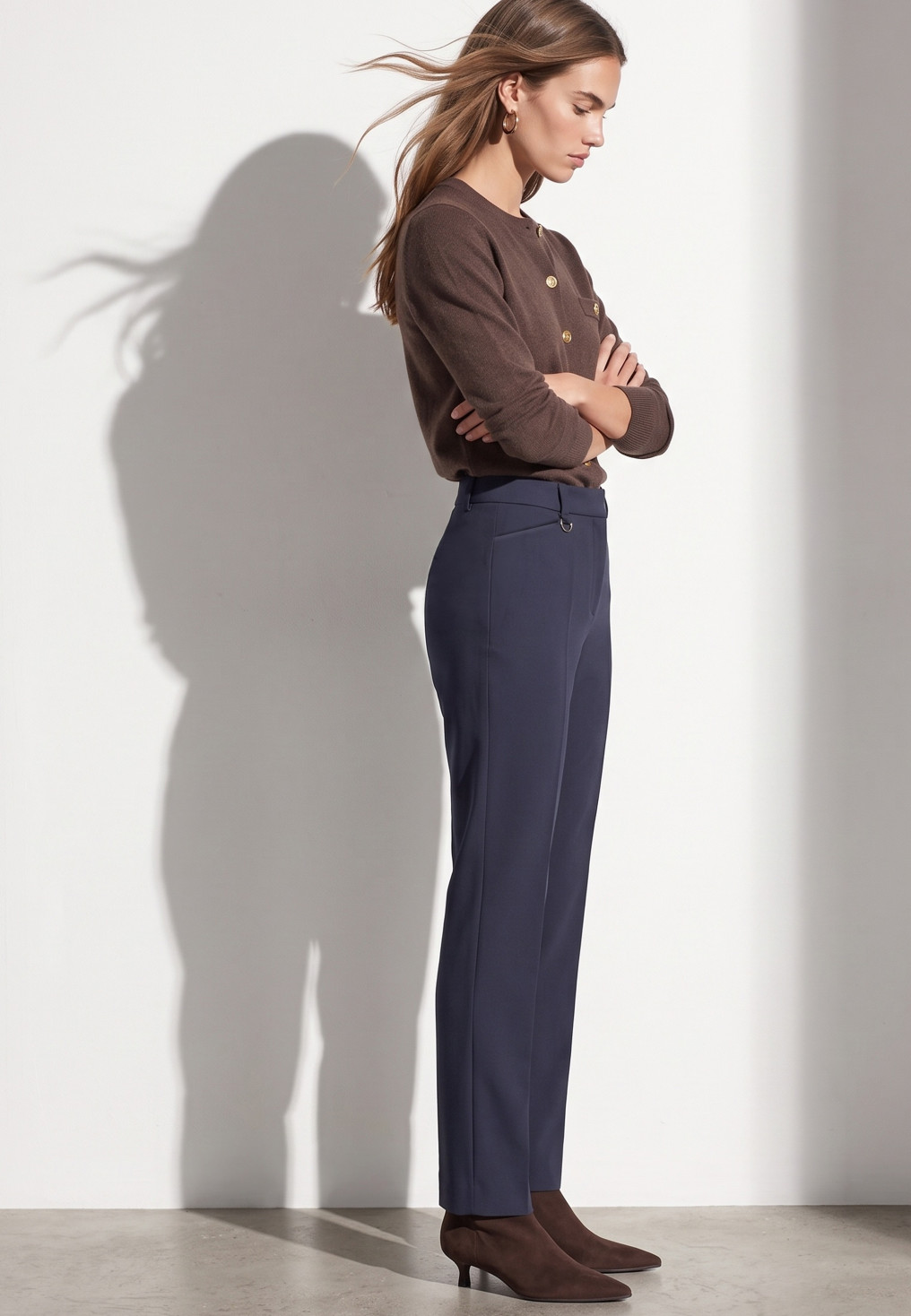 PANTALON 7/8EME - TAONNY - NAVY