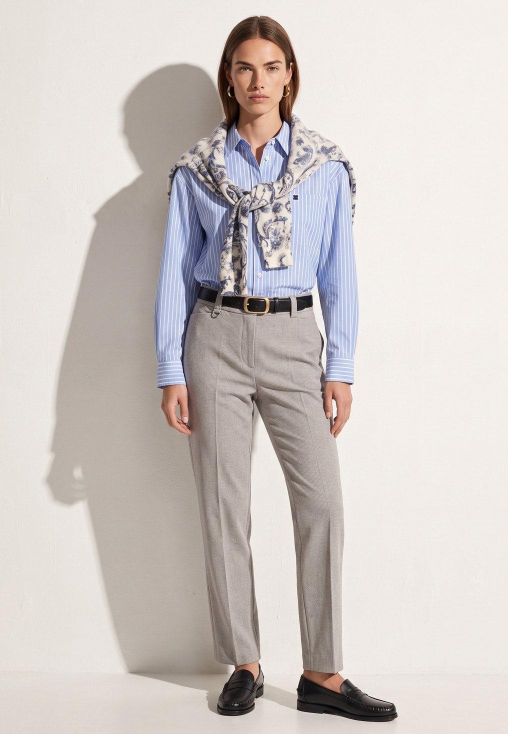 PANTALON 7/8EME - TAONNY BIS - ACIER