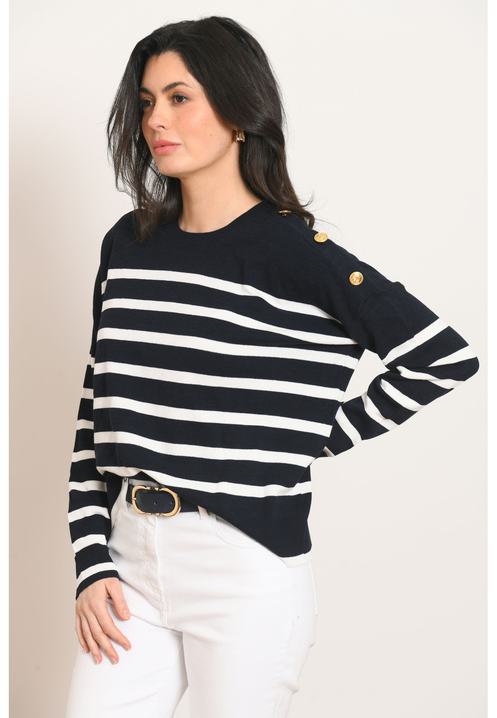 PULL MARIN - PTIFAR - MARINE/ECRU - Antonelle
