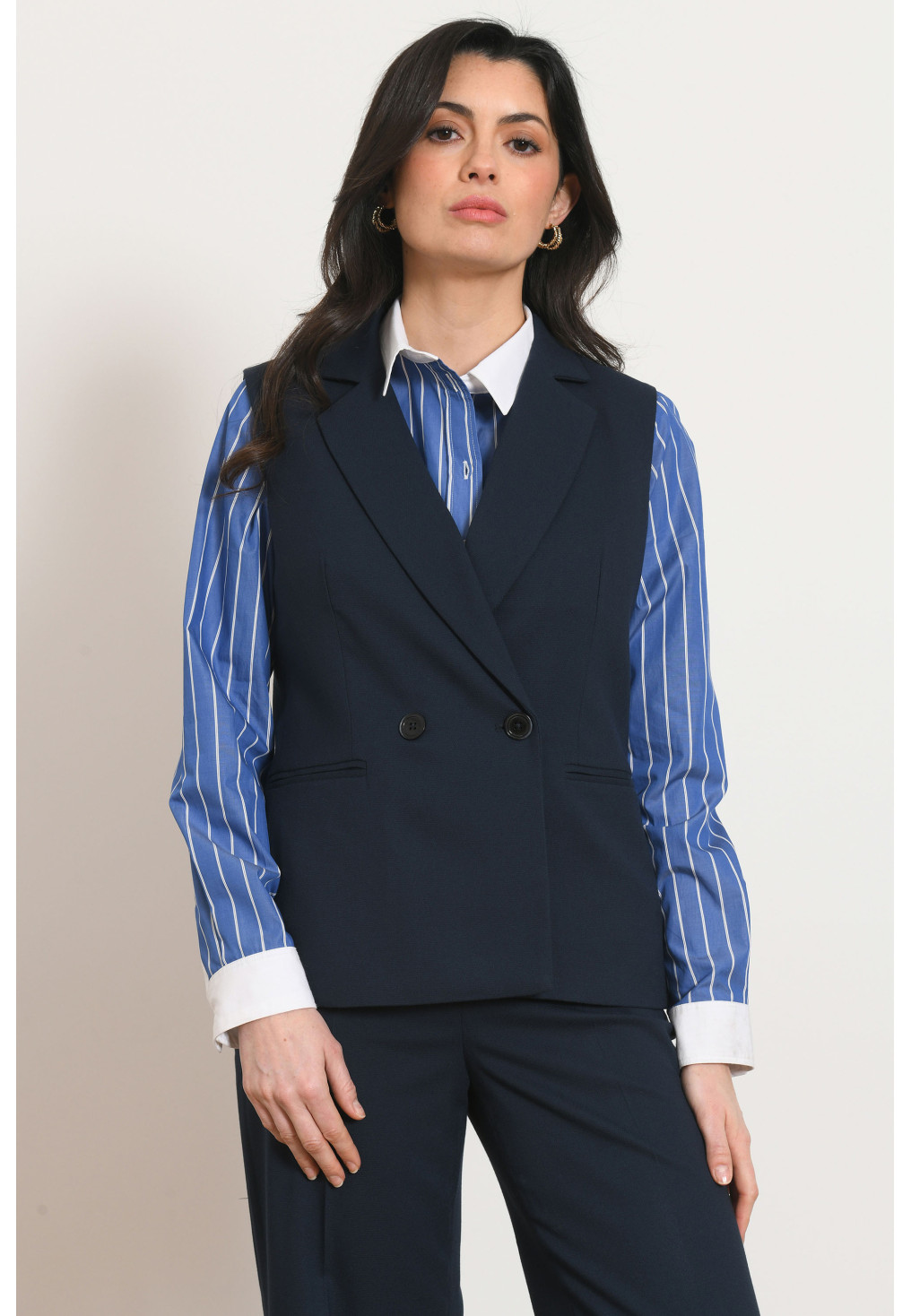 VESTE SANS MANCHE - PURPLE - MARINE - Antonelle