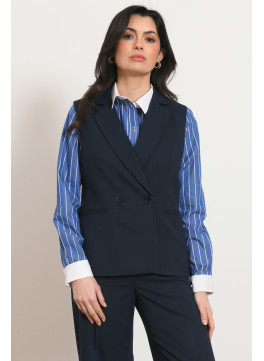 VESTE SANS MANCHE - PURPLE - MARINE - Antonelle