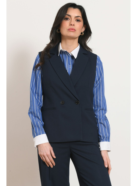 VESTE SANS MANCHE - PURPLE - MARINE - Antonelle