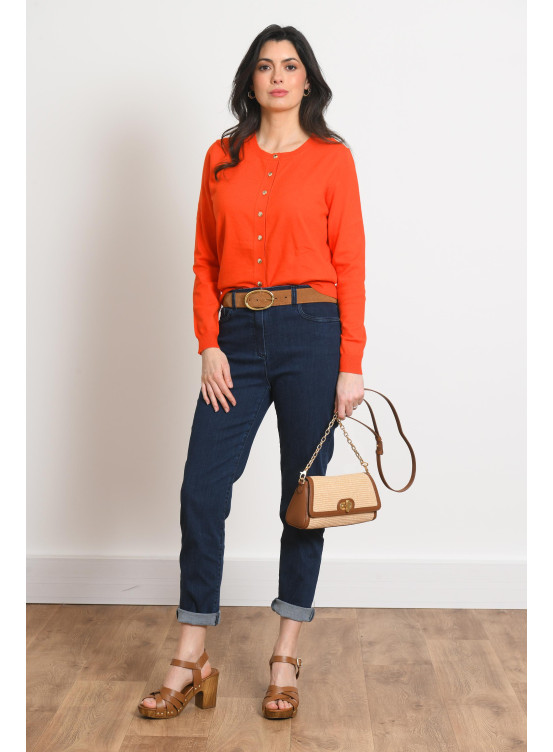 JEANS 7/8 SLIM - PHIS - MARINE - Antonelle