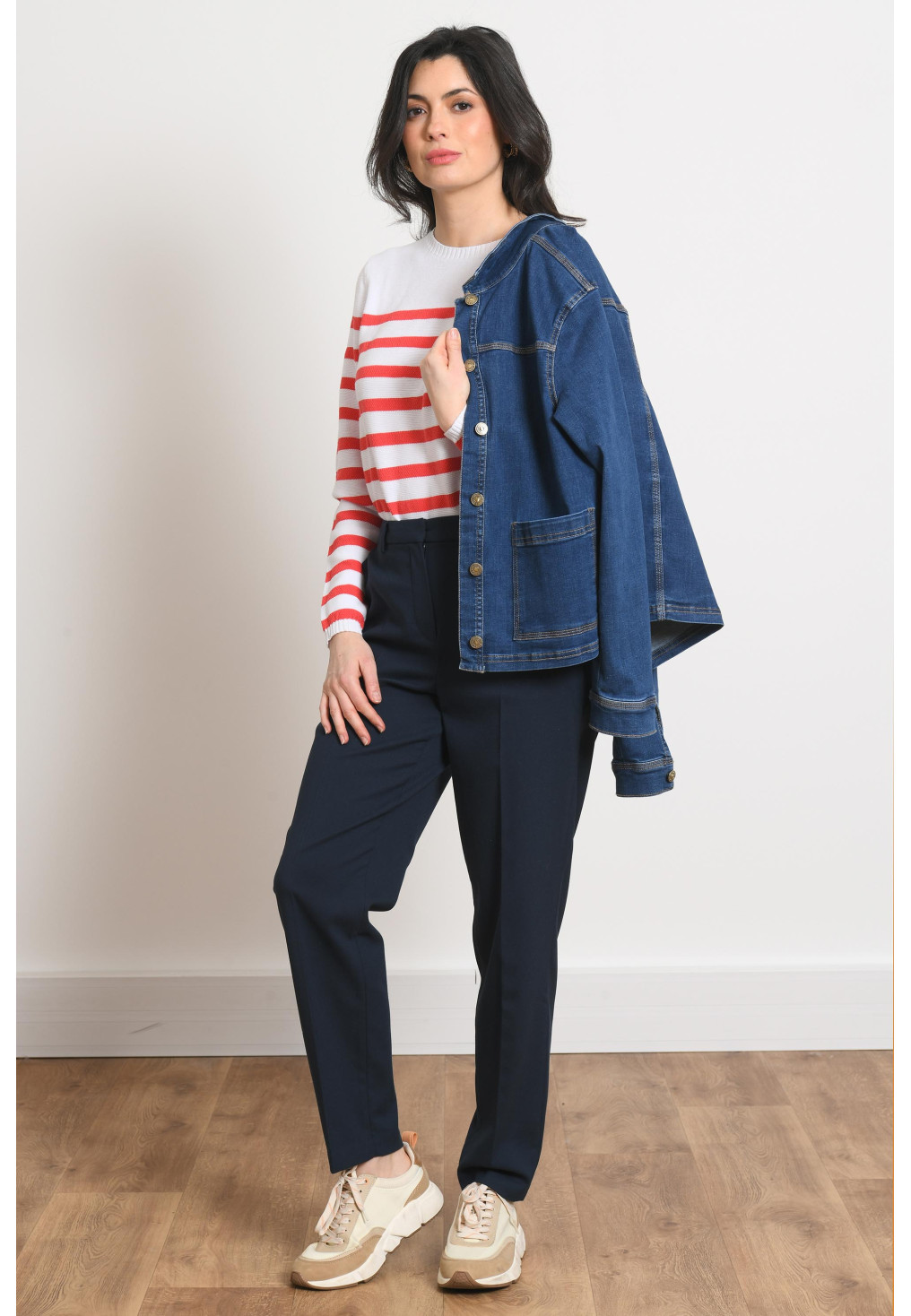PANTALON - PURPLE - MARINE - Antonelle