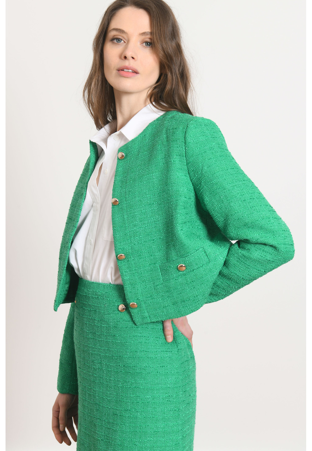 VESTE COURTE - PAJE - GREEN - Antonelle