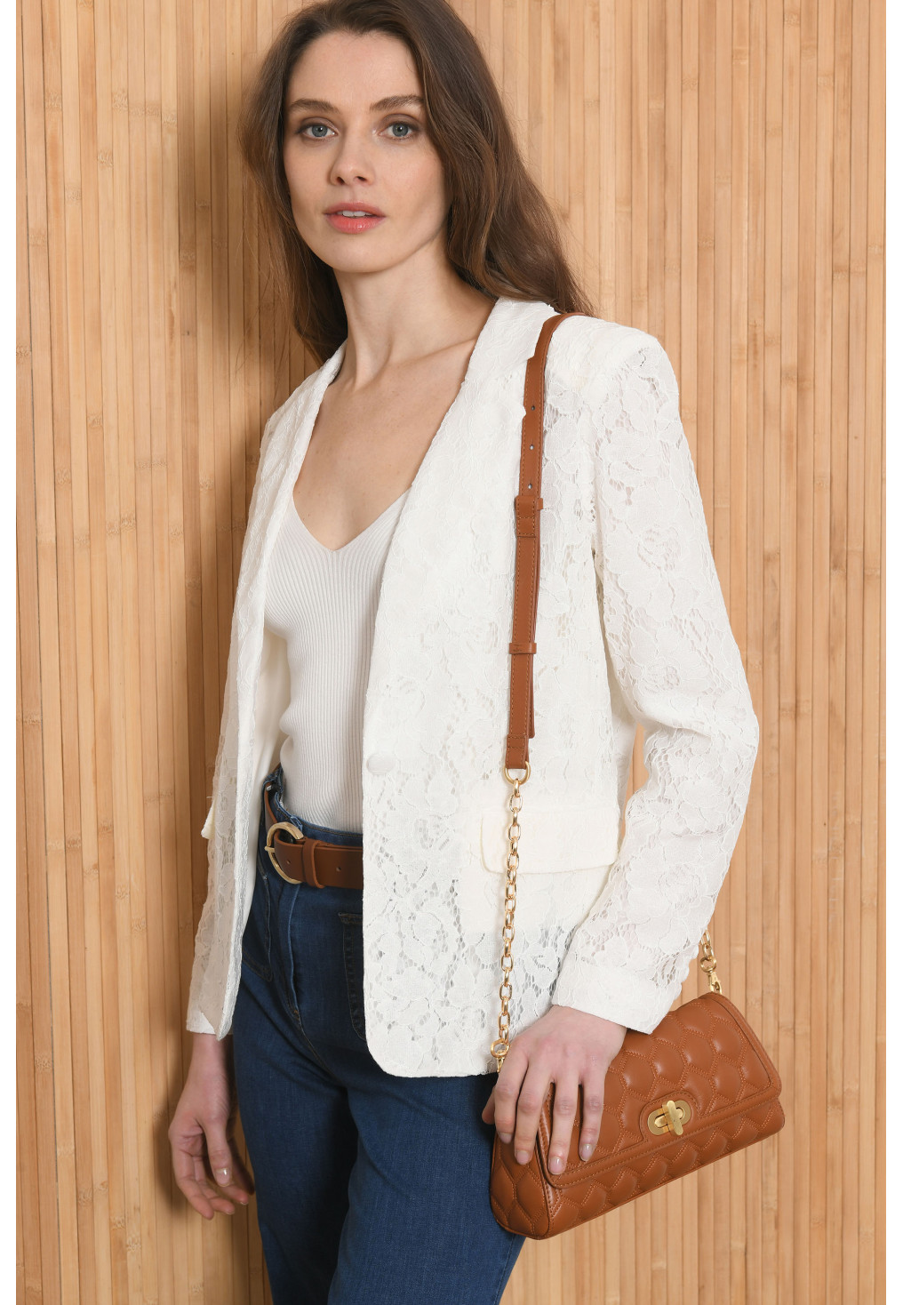 VESTE DENTELLE - PAMPA - ECRU - Antonelle
