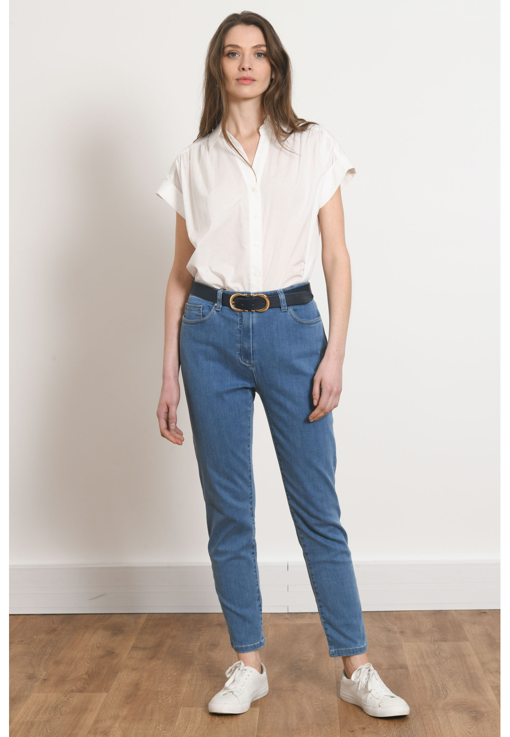 JEANS 7/8 SLIM - PHIS - BLEACH - Antonelle