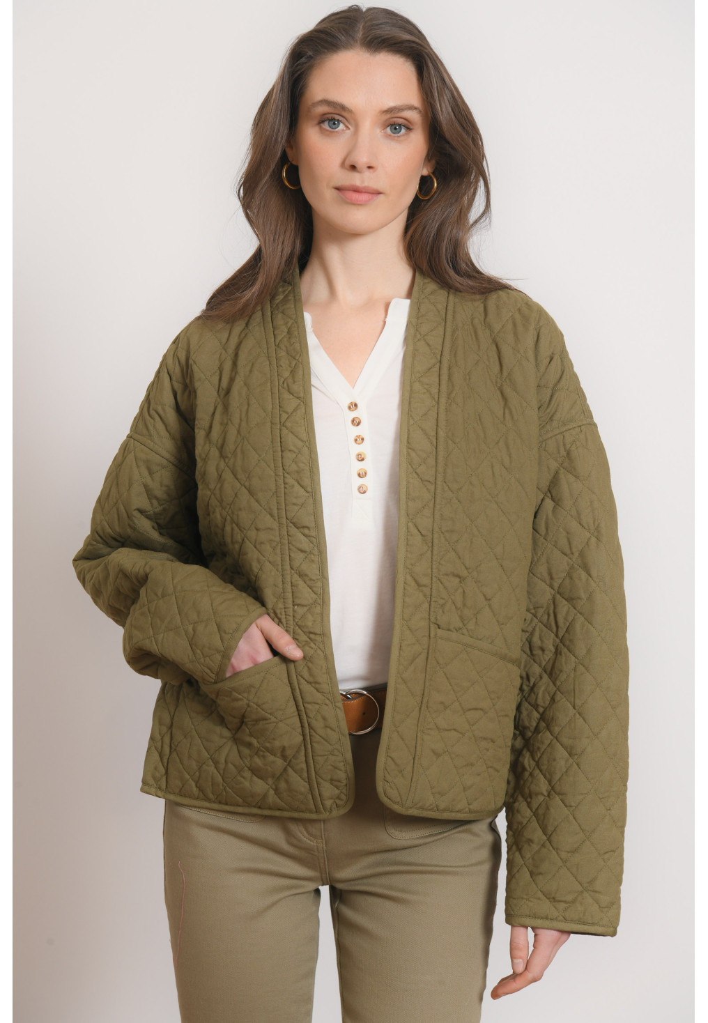 VESTE - PEGGY - KAKI - Antonelle