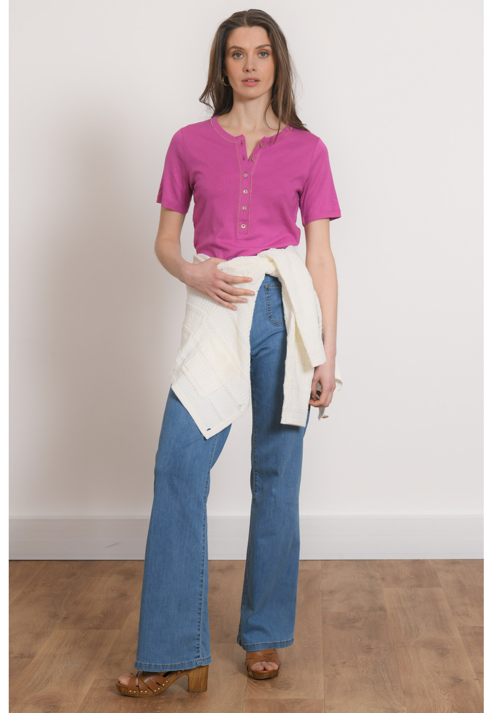 T-SHIRT - POLIOS - FUSCHIA - Antonelle