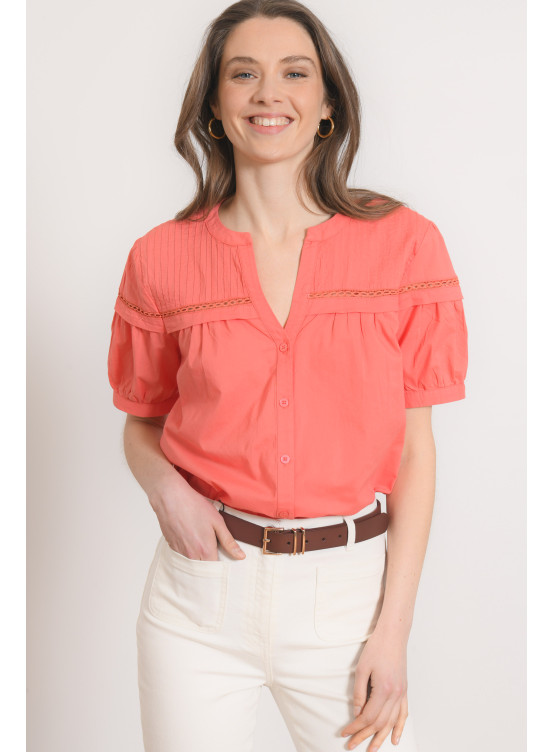 CHEMISE - PRAIRIE -CORAIL - Antonelle