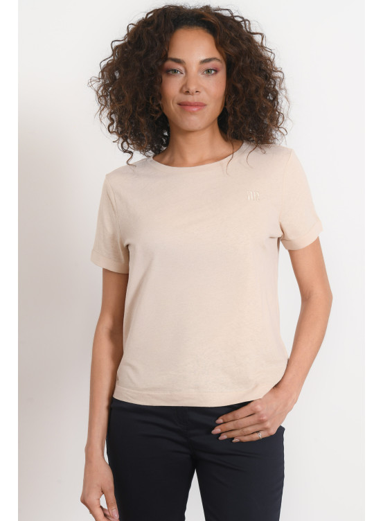T-SHIRT - PASSO - SABLE/OR CLAIR - Antonelle