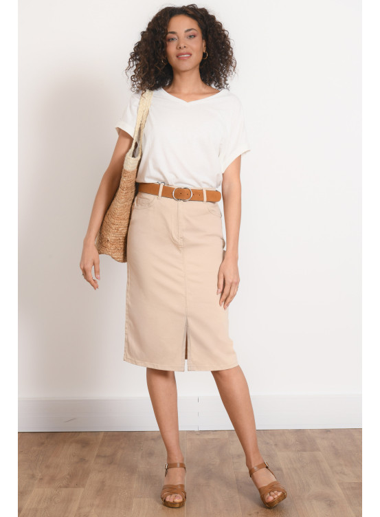 JUPE - PHISAL - BEIGE - Antonelle