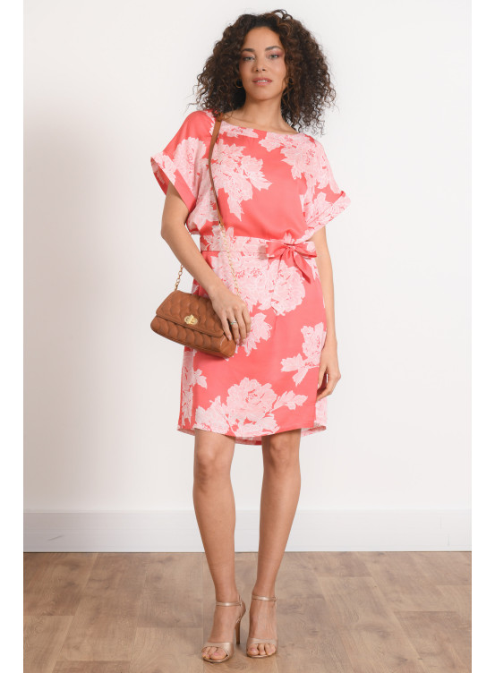 ROBE MANCHES COURTES - PONA - MANDARINE - Antonelle