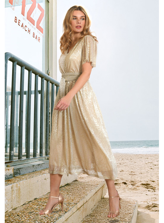 ROBE LONGUE - PAMELO - OR - Antonelle
