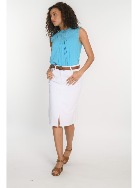 JUPE - PHISAL - BLANC - Antonelle