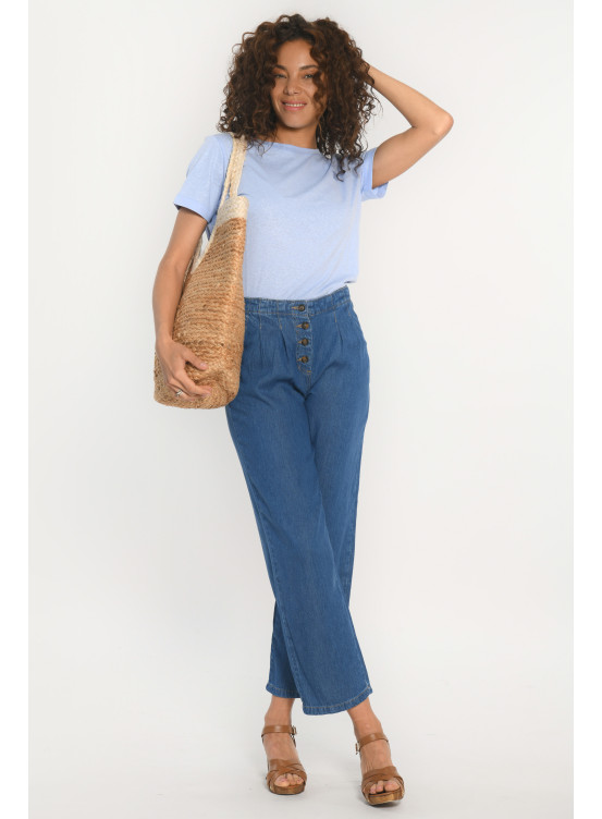 PANTALON A PINCES - PRASLIN - JEANS - Antonelle