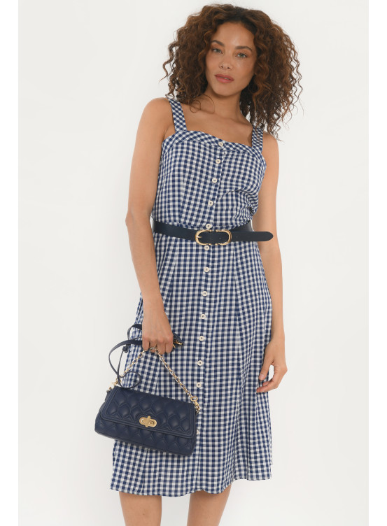 ROBE - IVICHY - MARINE/BLANC - Antonelle
