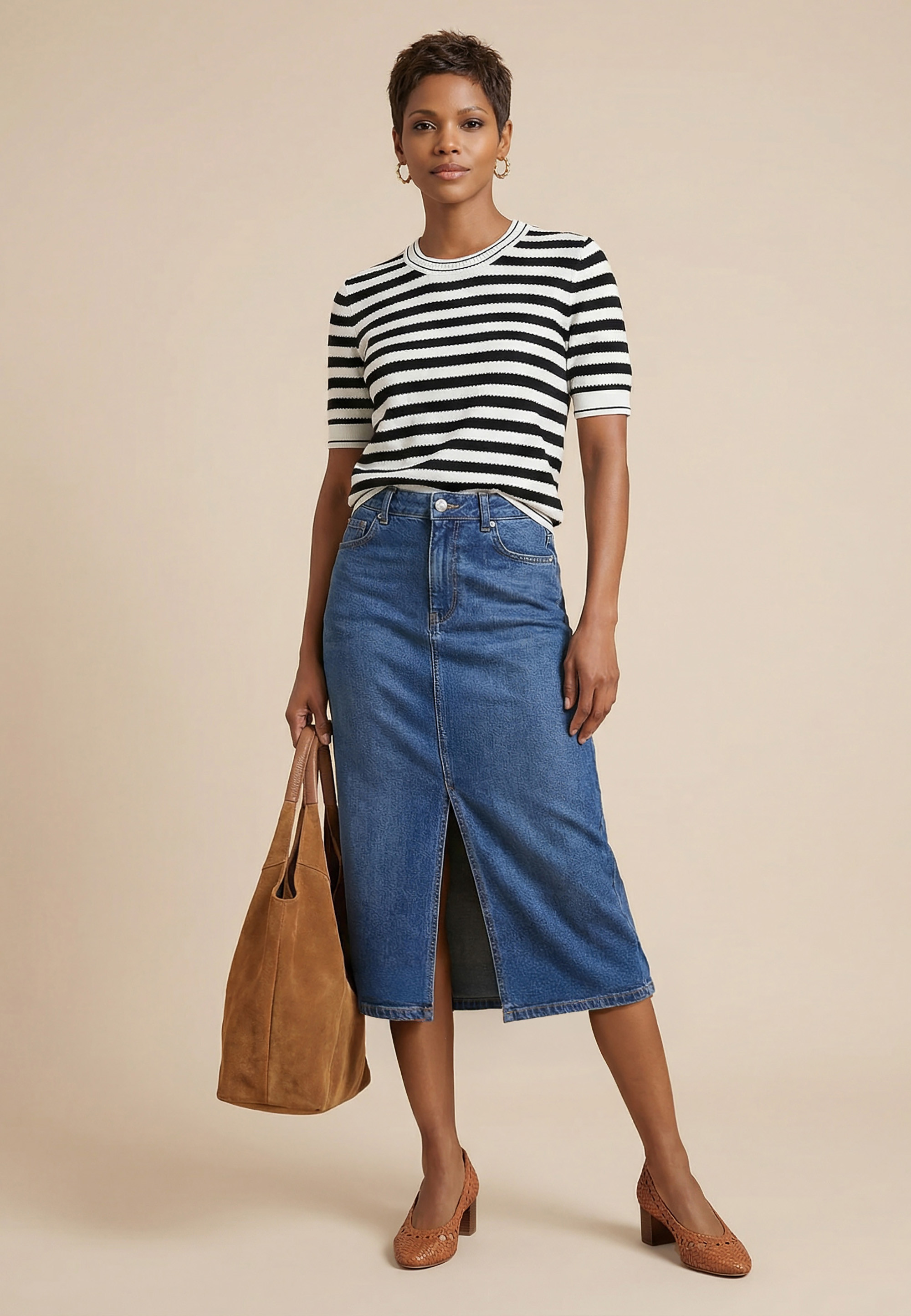 JUPE MI-LONGUE - SHARLEEN -...