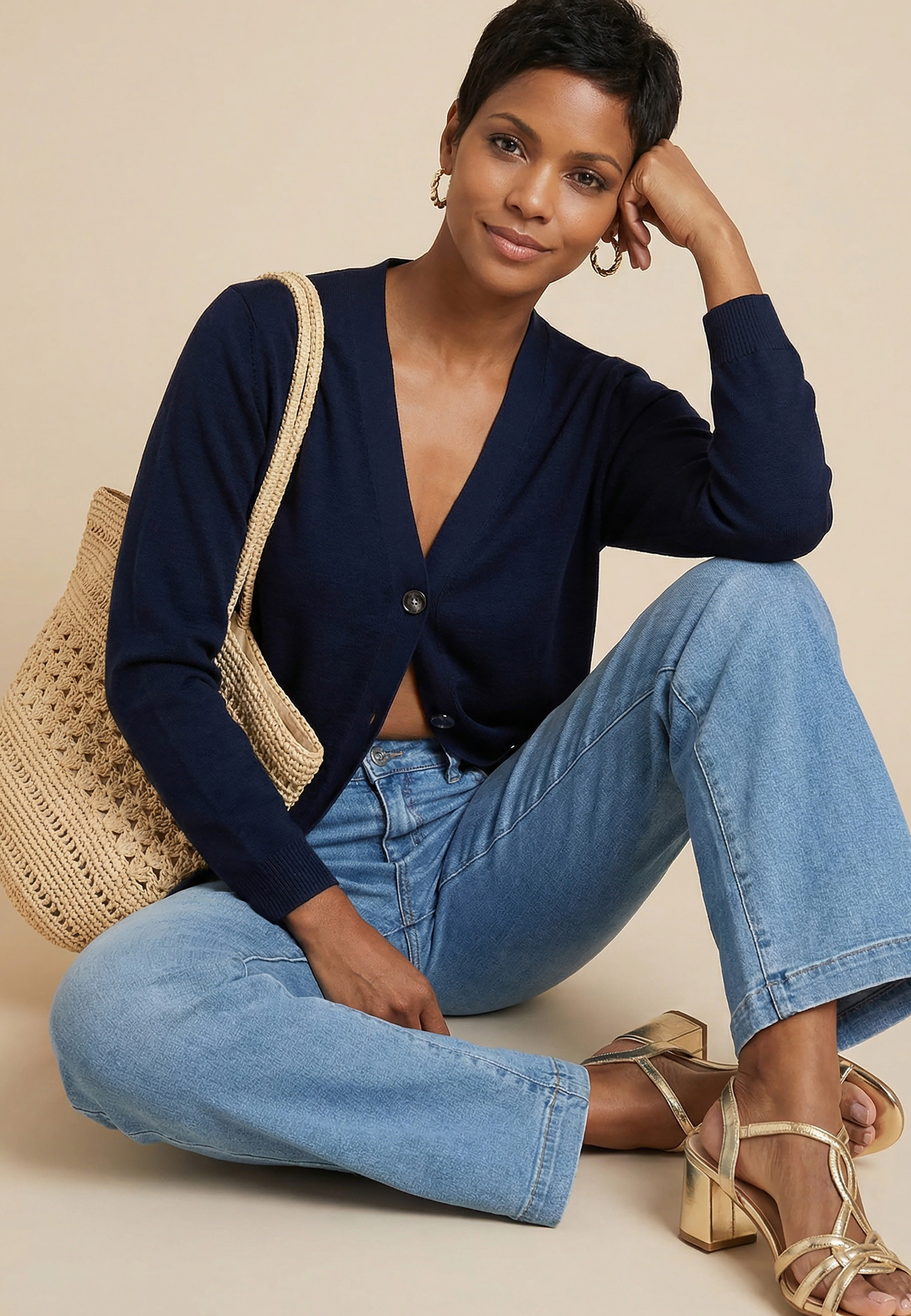 GILET - SUZIE - MARINE