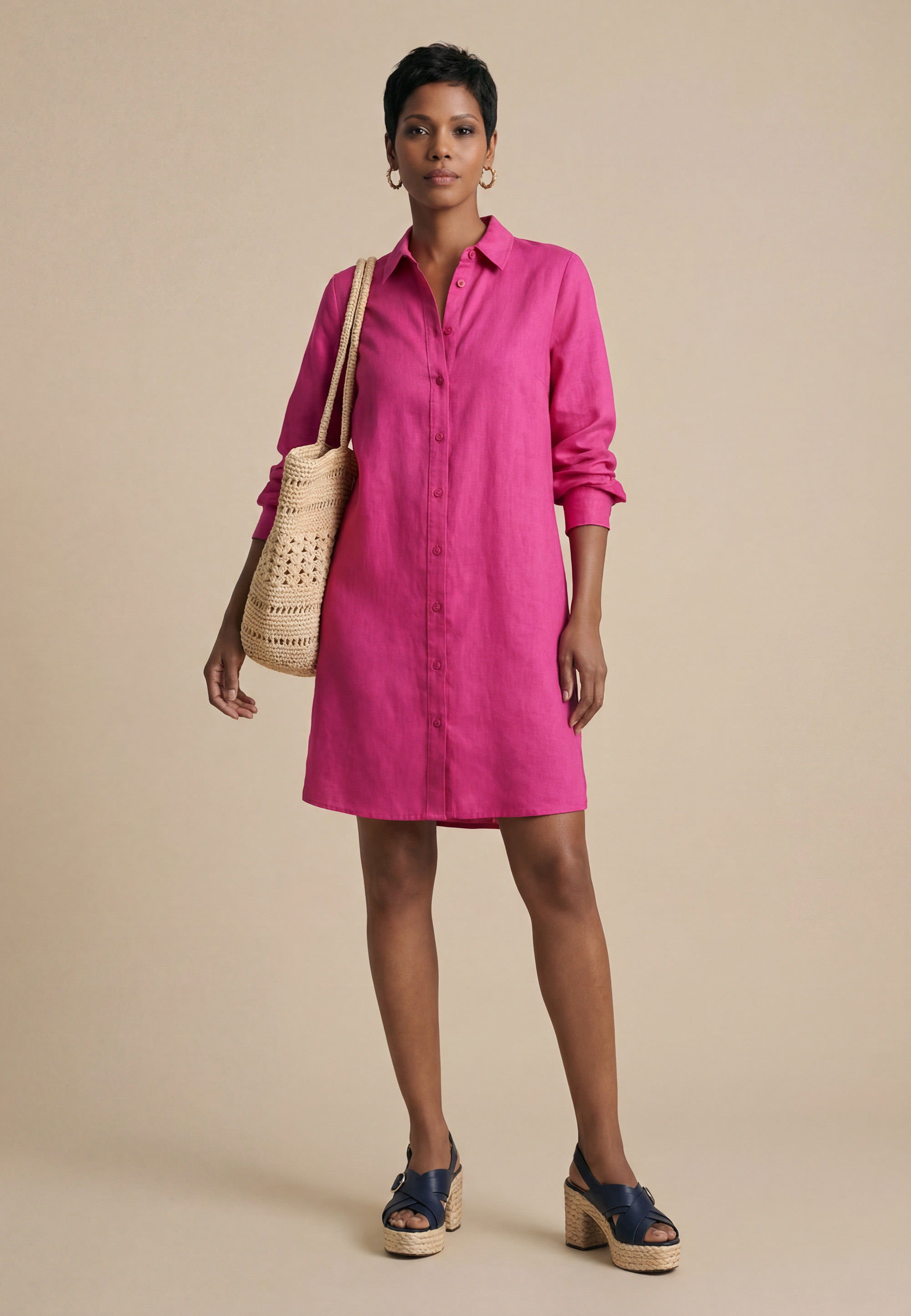 ROBE - MEUDON - FUSHIA