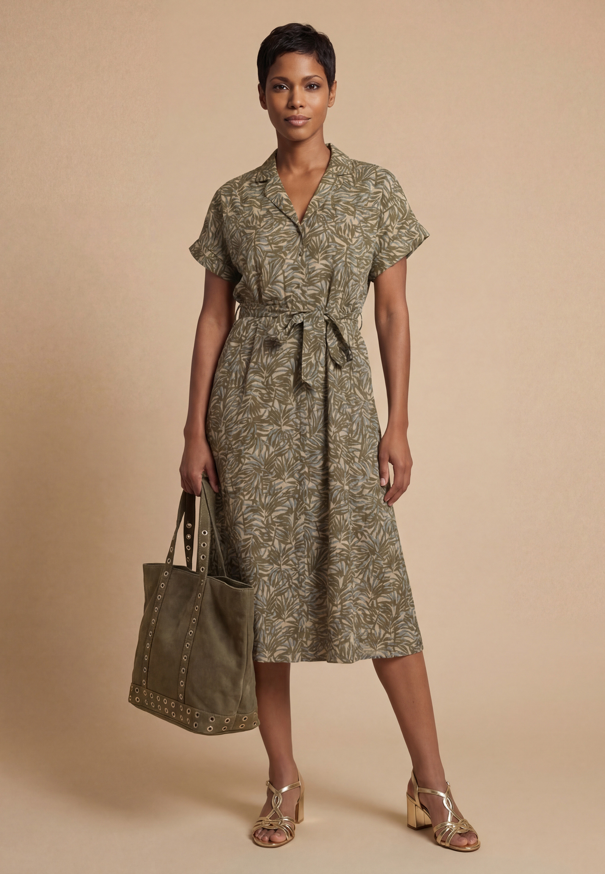 ROBE - MERIEL - KAKI