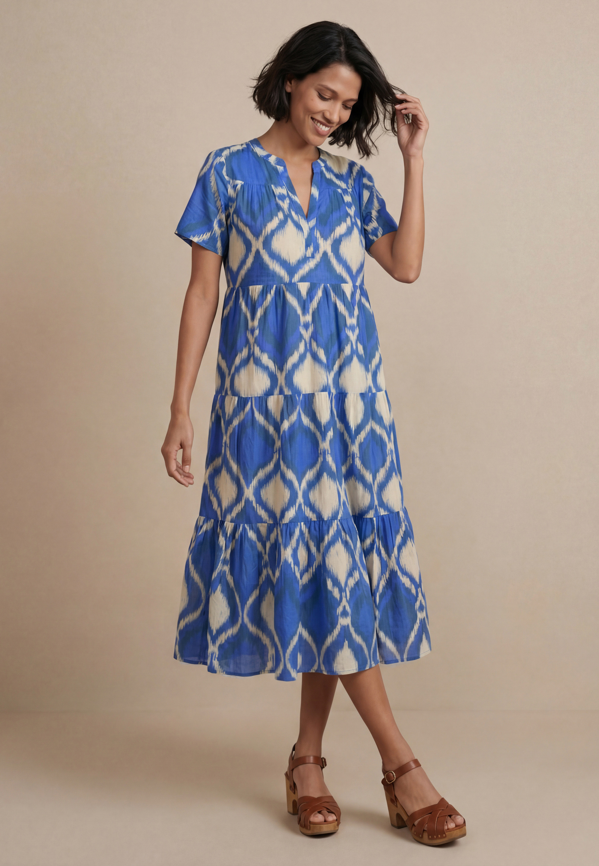 ROBE 100% COTON - MINSK - NAVY