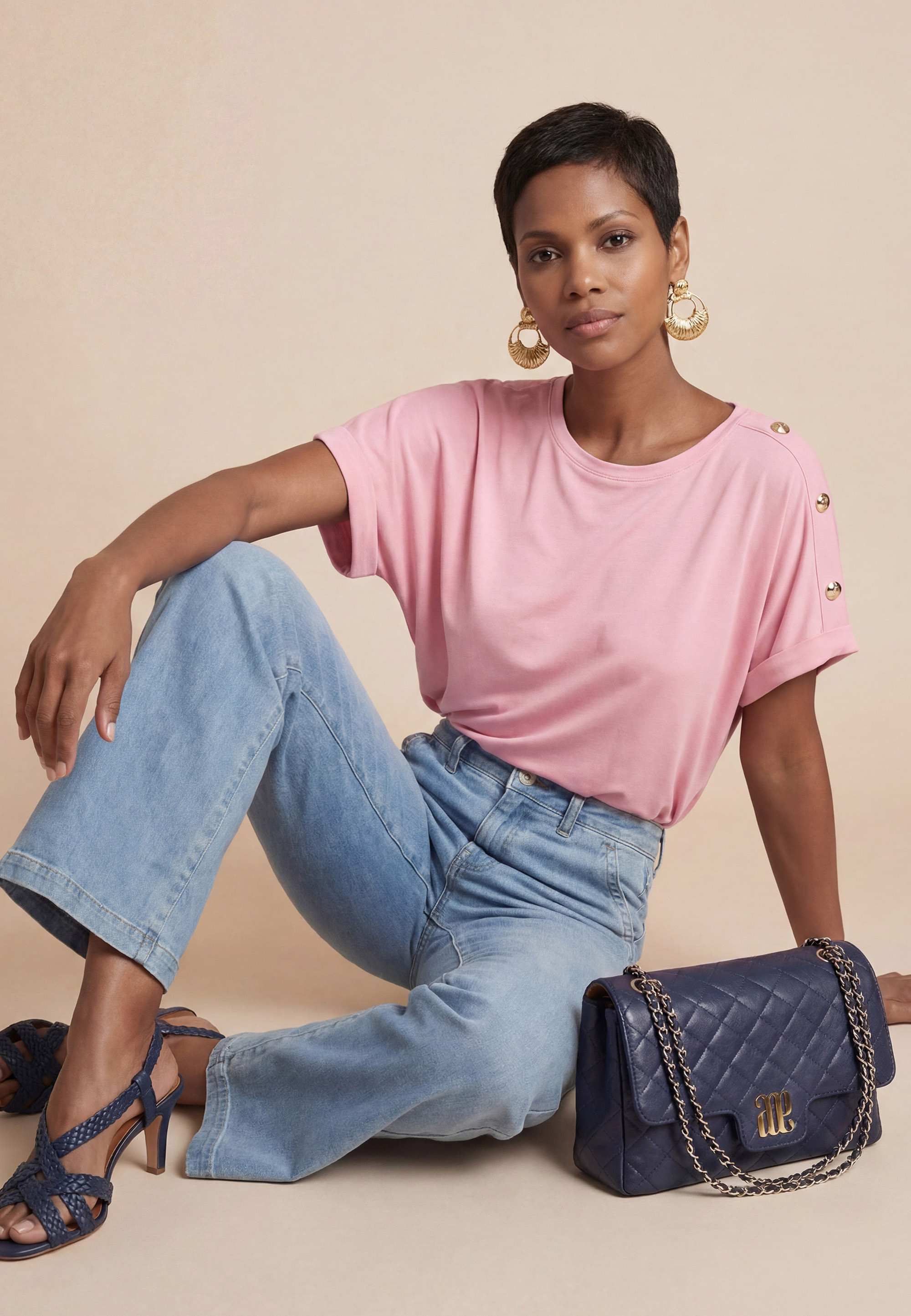 TEE-SHIRT - SIBEL - ROSE