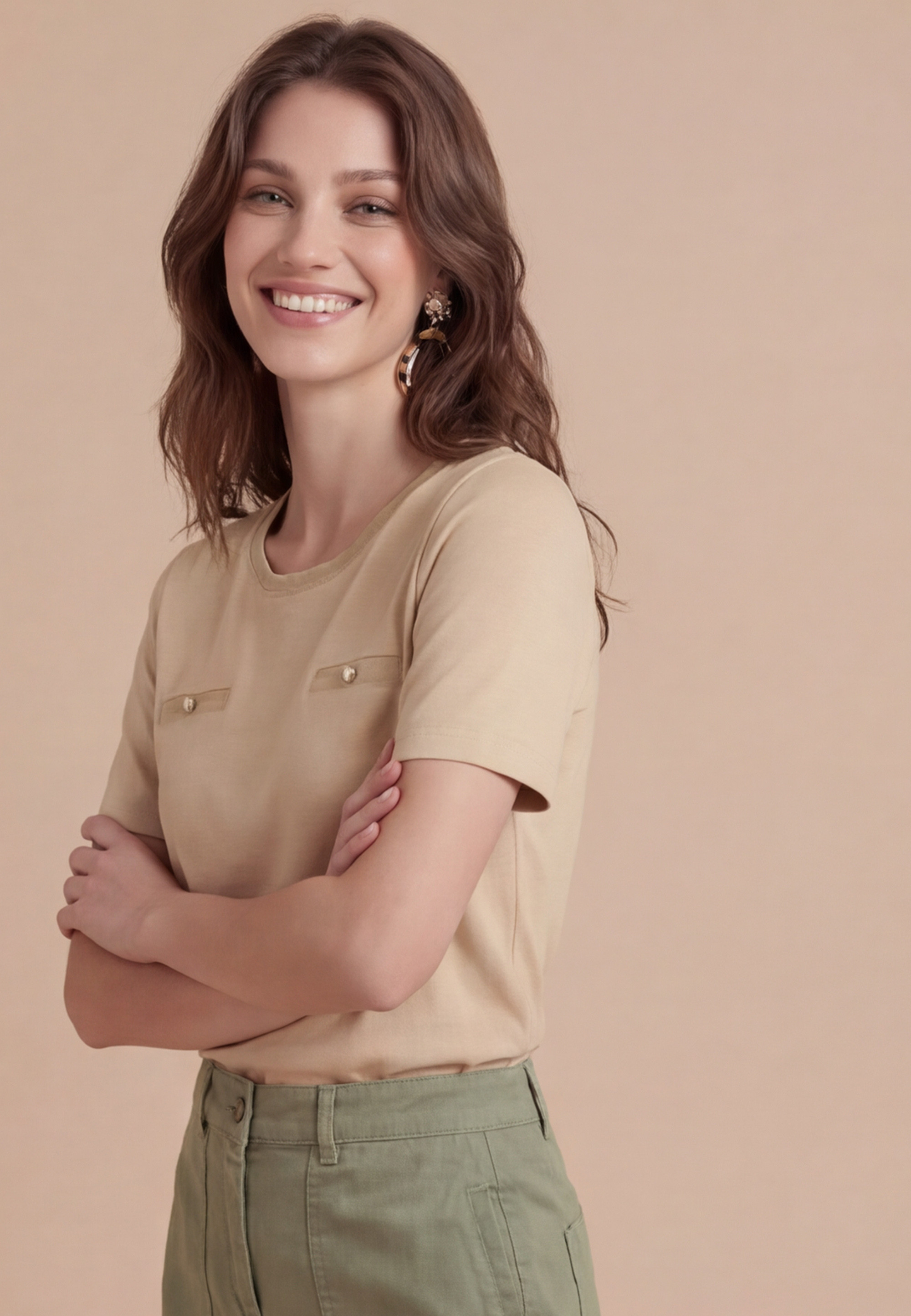TEE-SHIRT - SOIZIC - BEIGE